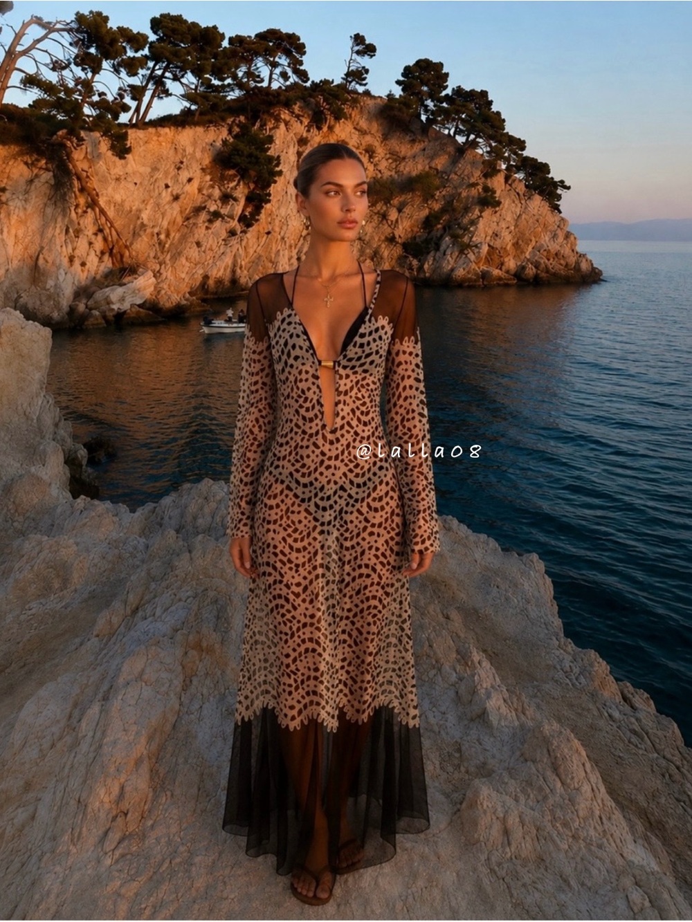Caroline Constas Cover Up Tunic Beach Swim Cover-up